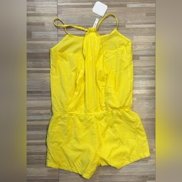 Fabletics Yellow Neema 100% polyester shorts romper Size S NWT - Picture 5 of 6